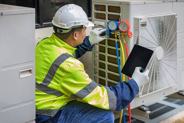 Professional Air Duct Cleaning technician working in La Crosse, KS